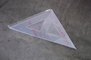 画像1: アクリル三角形定規 2尺×1.4尺×1.4尺