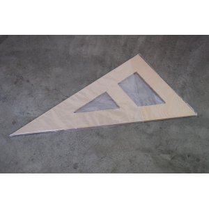 画像: アクリル直角三角形定規 2尺×1.13尺
